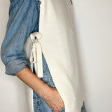 High Neck Tie Side Tabard in Snowflake