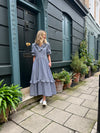 Ruffled V Neck Felicity Dress by The Well Worn