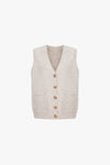 Kyle Knitted Vest Oatmeal by Aligne