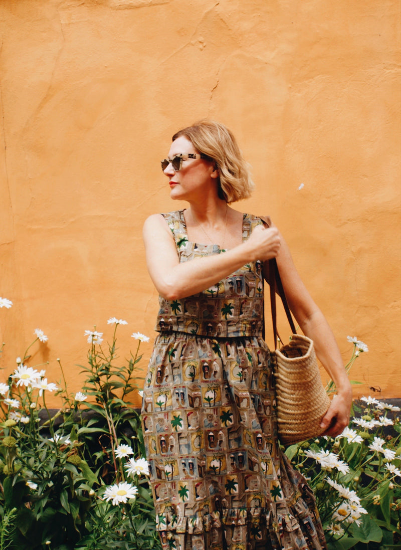 Conversational Print Skirt by The Well Worn