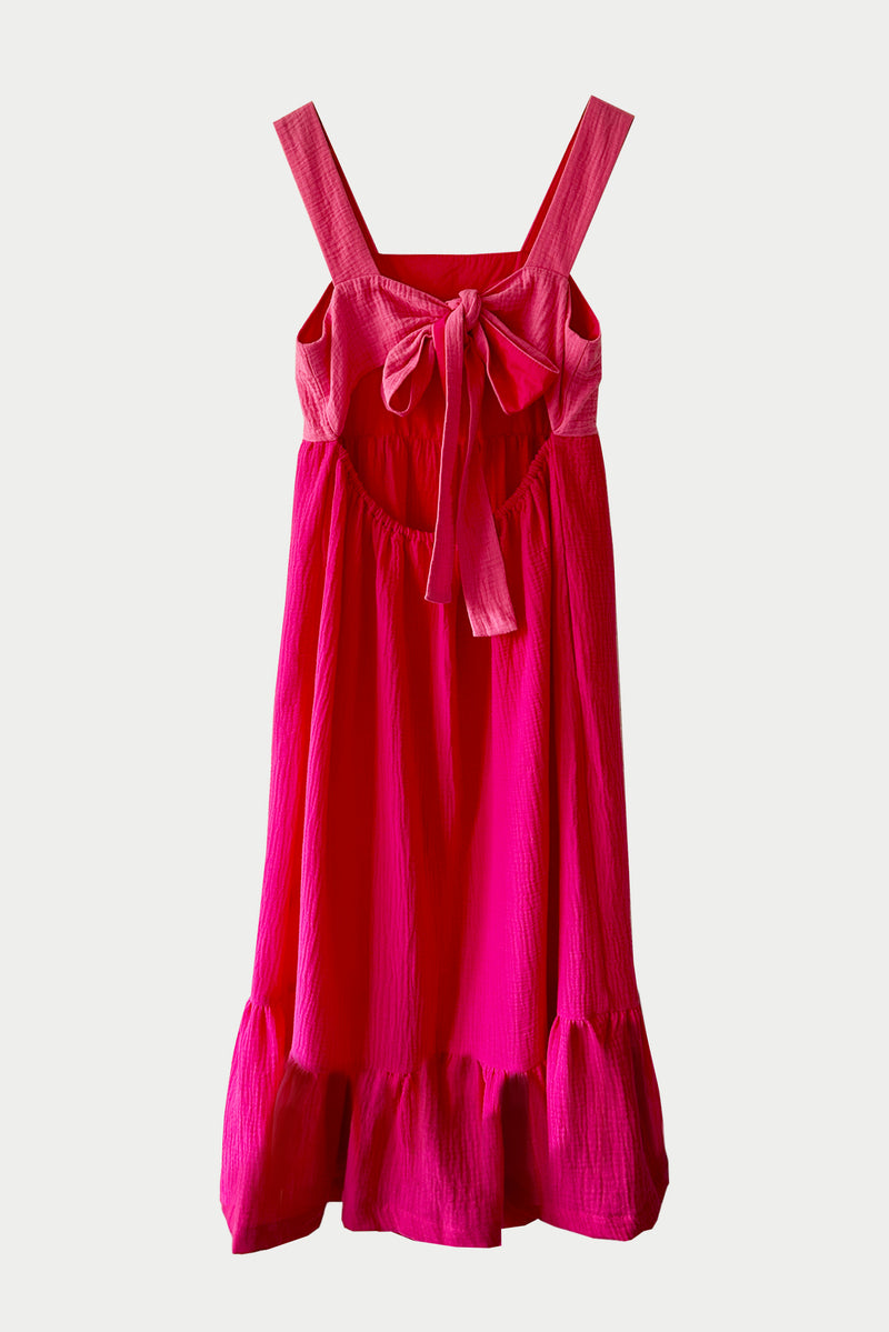 Jasmine Dress in Raspberry Pink by Katrina & Re