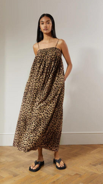 Animal Strappy Maxi Dress by Albaray