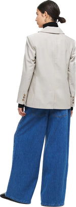 Harrison Boxy Blazer in Chalk by Aligne