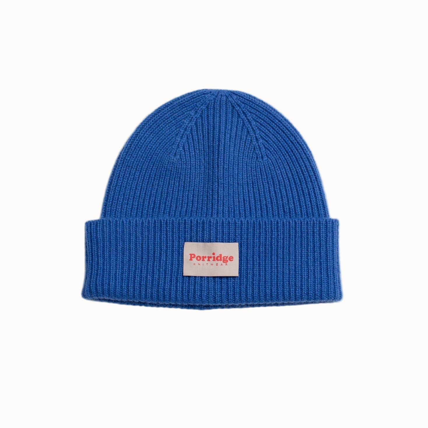 Cashmere Beanie in Blue by Porridge Knitwear