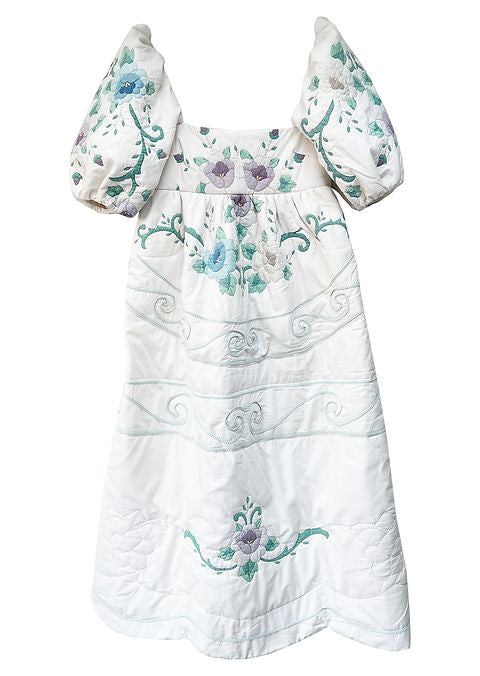 Fayette Midi Dress with Quilted Appliqué by Freya Simonne