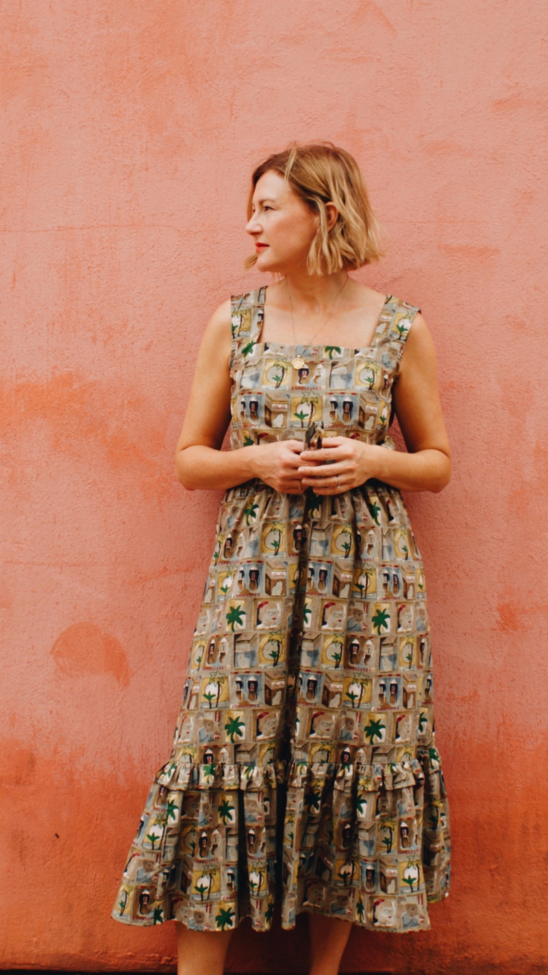Conversational Print Skirt by The Well Worn