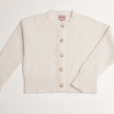Gerry Alpaca Cropped Cardigan in White