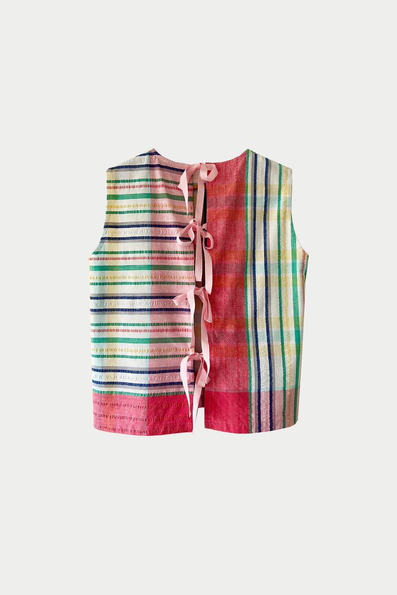 Daisy Seersucker Multi Stripe Top by Katrina & Re