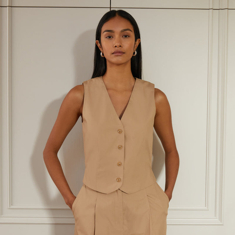 Organic Cotton Waistcoat by Albaray