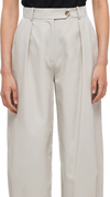 Him Barrel Leg Trousers in Chalk by Aligne