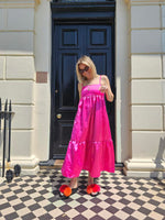 Pink Azelia Midi Dress by Freya Simonne