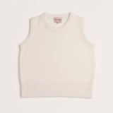 Julia Alpaca Knitted Vest in White
