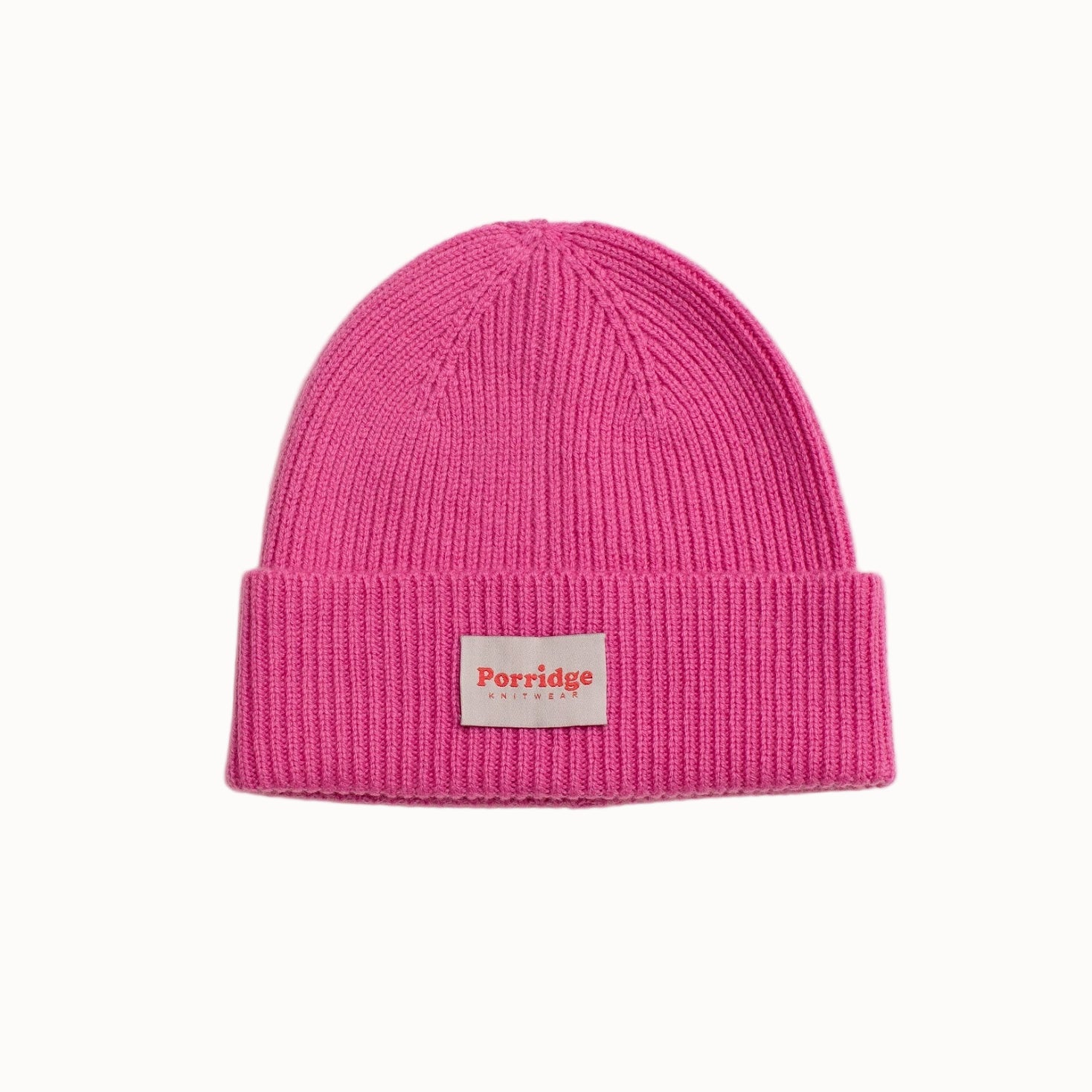 Cashmere Beanie in Pink by Porridge Knitwear