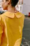 Claudine Linen Blouse in Marigold by Ma + Lin