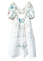Fayette Midi Dress with Quilted Appliqué by Freya Simonne