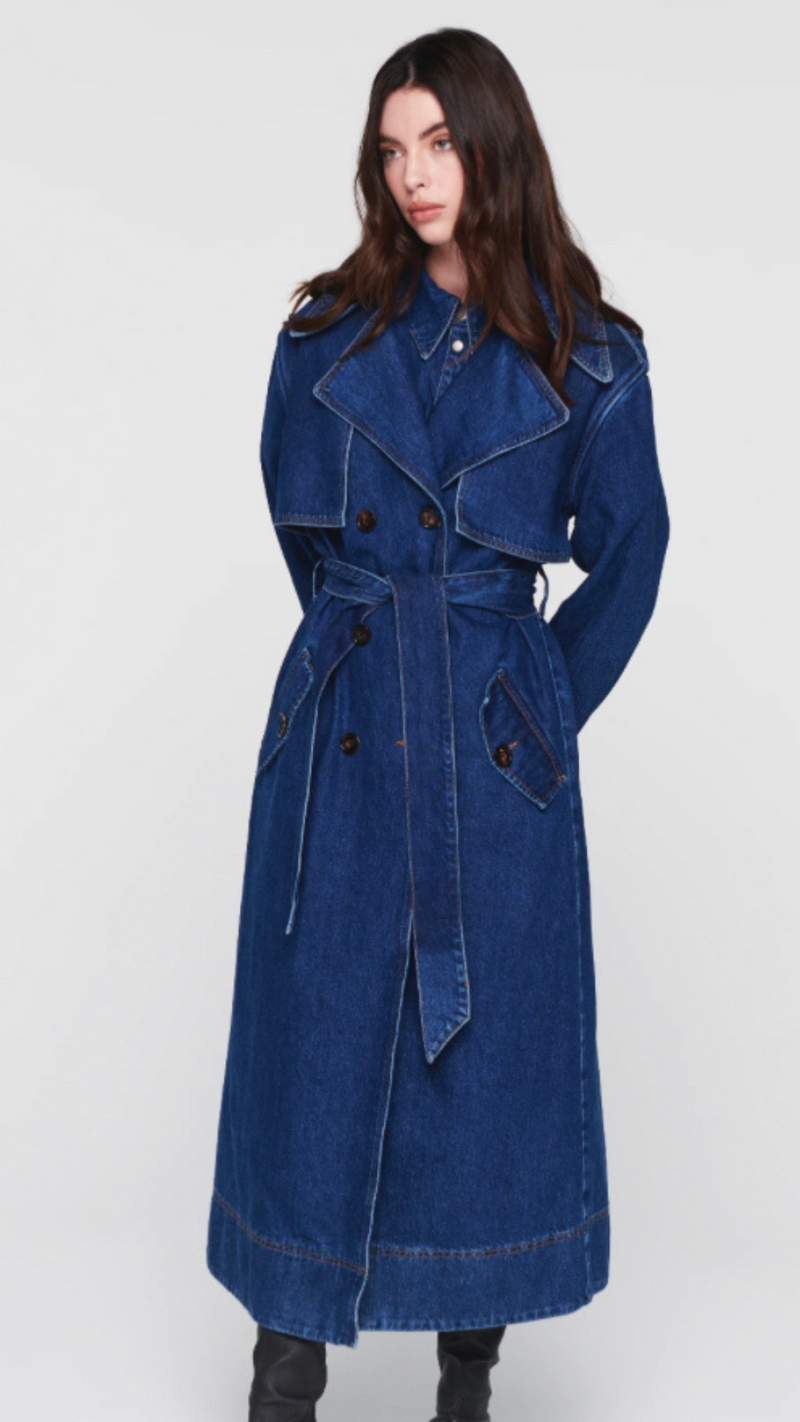 Denim trench 2025 coat zara