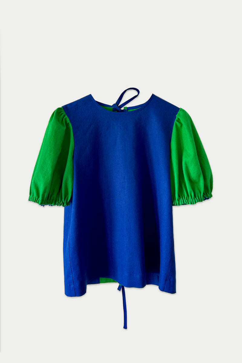 Posey Top in Electric Blue/Green by Katrina & Re