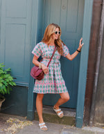 Short Mexican Ikat Kaftan by Arifah Studio
