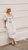 Fayette Midi Dress with Quilted Appliqué by Freya Simonne