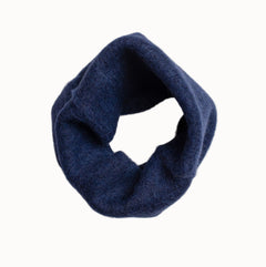 Alpaca Snood in Inky Blue by Porridge Knitwear