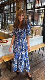 Rosa Blue Floral Skirt by The Well Worn