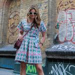 Short Mexican Ikat Kaftan by Arifah Studio