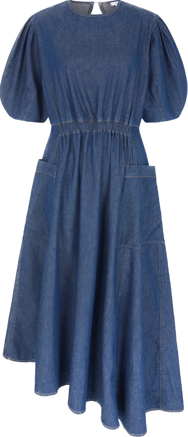 Harlin Deadstock Denim Dress by Aligne