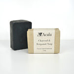 Handmade Soap with Charcoal and Bergamot by Acala (100g)