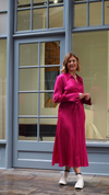 Gala Satin Midi Shirt Dress by Aligne