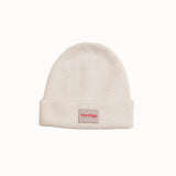 Alpaca Beanie in White by Porridge Knitwear