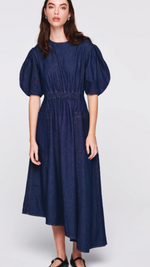 Harlin Deadstock Denim Dress by Aligne
