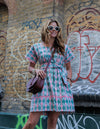 Short Mexican Ikat Kaftan by Arifah Studio