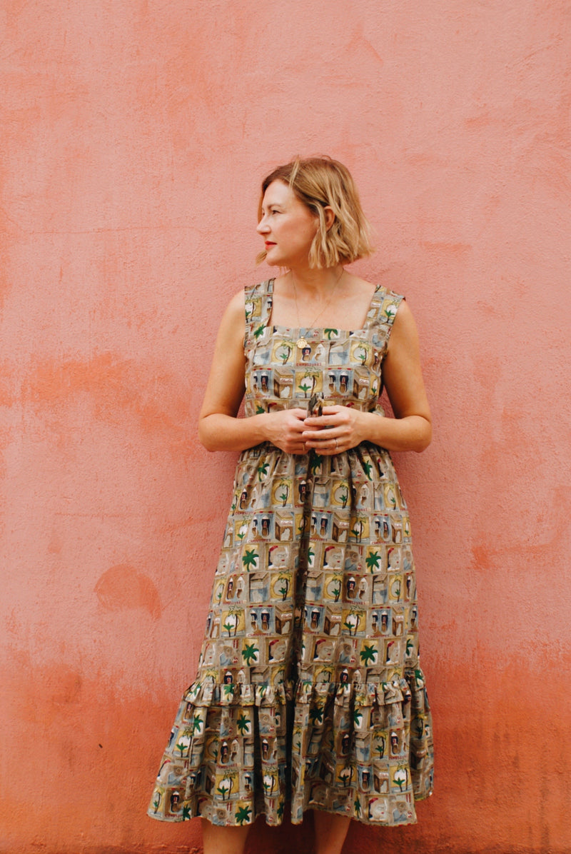 Conversational Print Skirt by The Well Worn