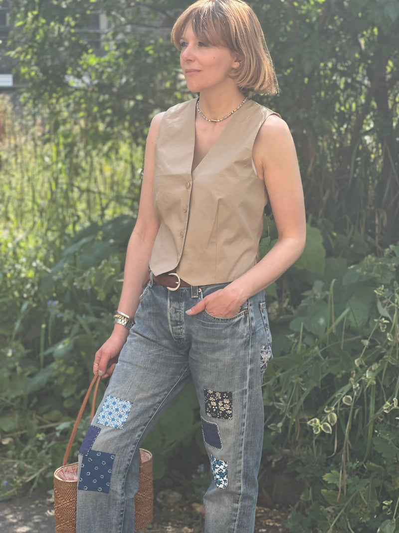 Organic Cotton Waistcoat by Albaray