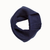 Cashmere Snood in Navy by Porridge Knitwear