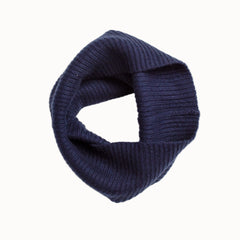 Cashmere Snood in Navy by Porridge Knitwear