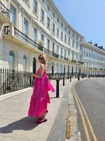 Pink Azelia Midi Dress by Freya Simonne