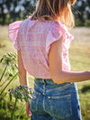 Fifi Sleeveless Ruffle Top in Lilac by Dilli Grey
