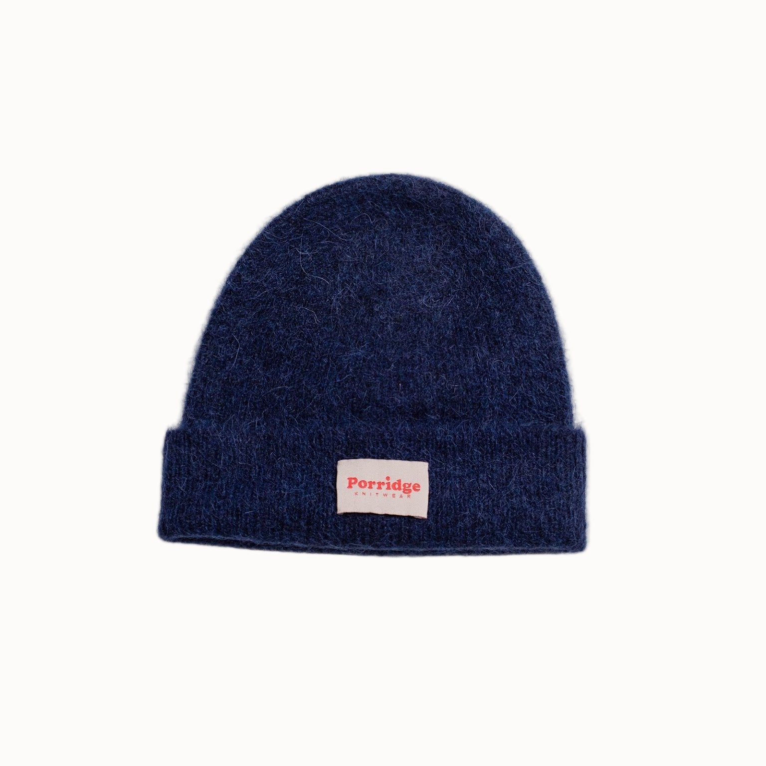 Alpaca Beanie in Inky Blue by Porridge Knitwear