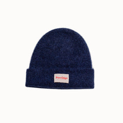 Alpaca Beanie in Inky Blue by Porridge Knitwear