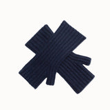 Cashmere Wrist Warmers in Navy by Porridge Knitwear