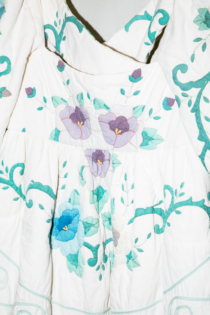 Fayette Midi Dress with Quilted Appliqué by Freya Simonne