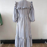 Stripe Linen Aubrielle Shirtdress