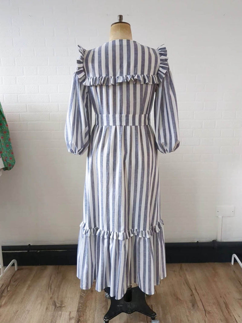 Stripe Aubrielle Dress by The Well Worn