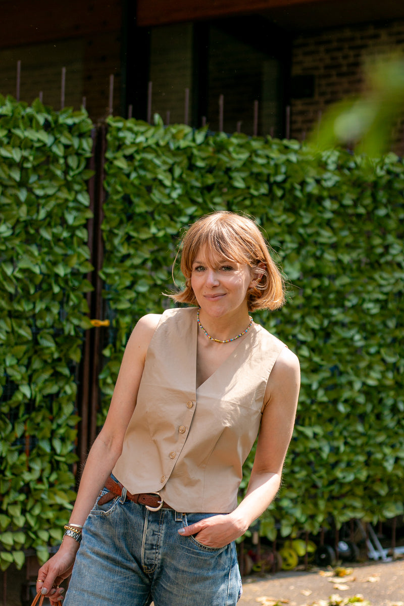 Organic Cotton Waistcoat by Albaray