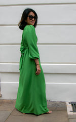 Abigail Dress Green by Elaine Bernstein