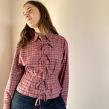 Pink Stripe Darted Shirt
