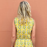 Havana Top in Lemon Print