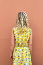 Havana Top in Lemon Print by The Well Worn