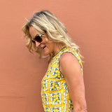 Havana Top in Lemon Print
